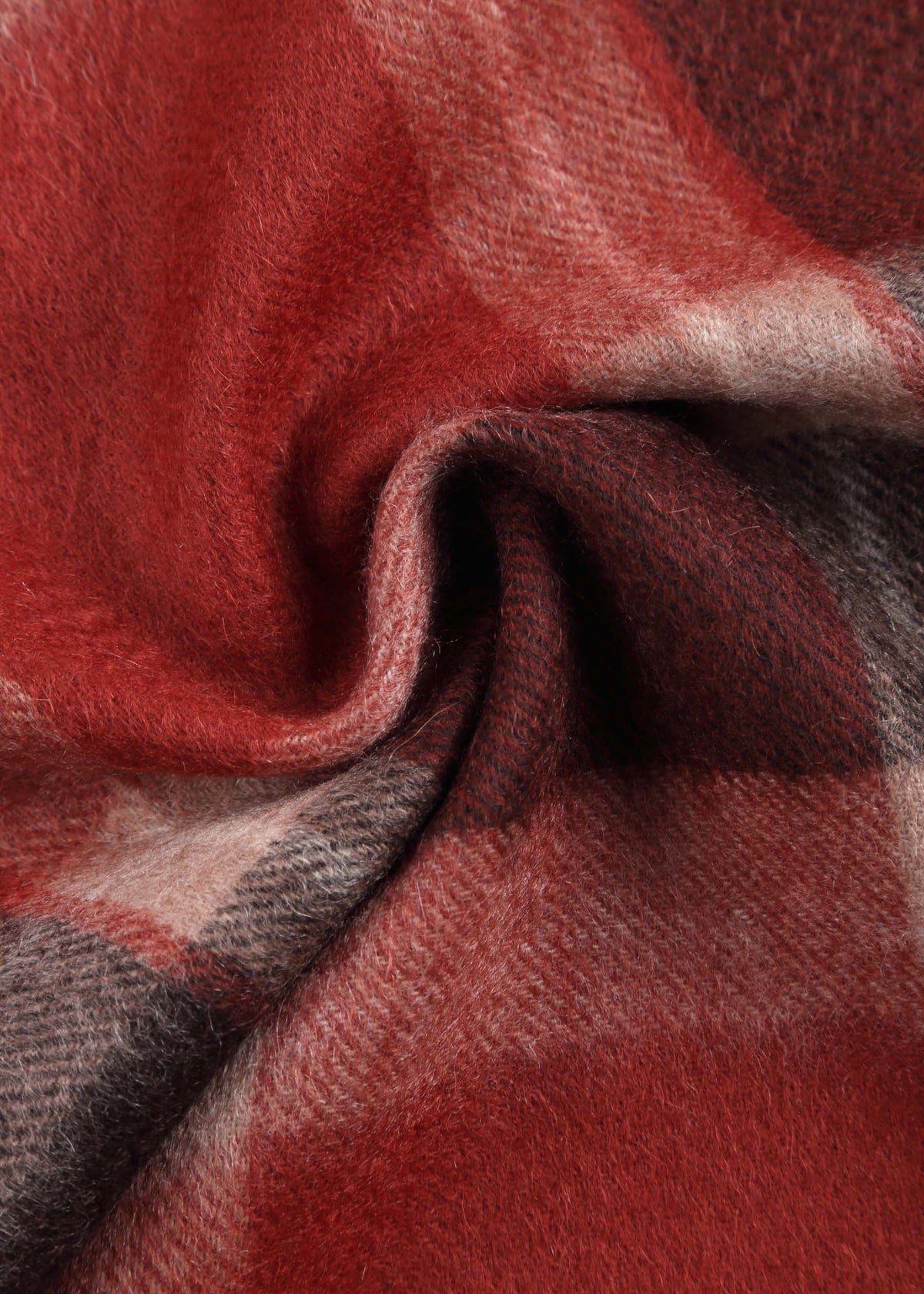 Rubino Checked Shawl