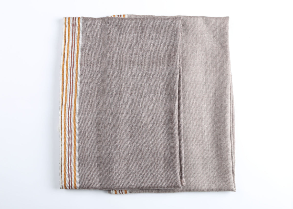 Ombra Cashmere Scarf with Stripes