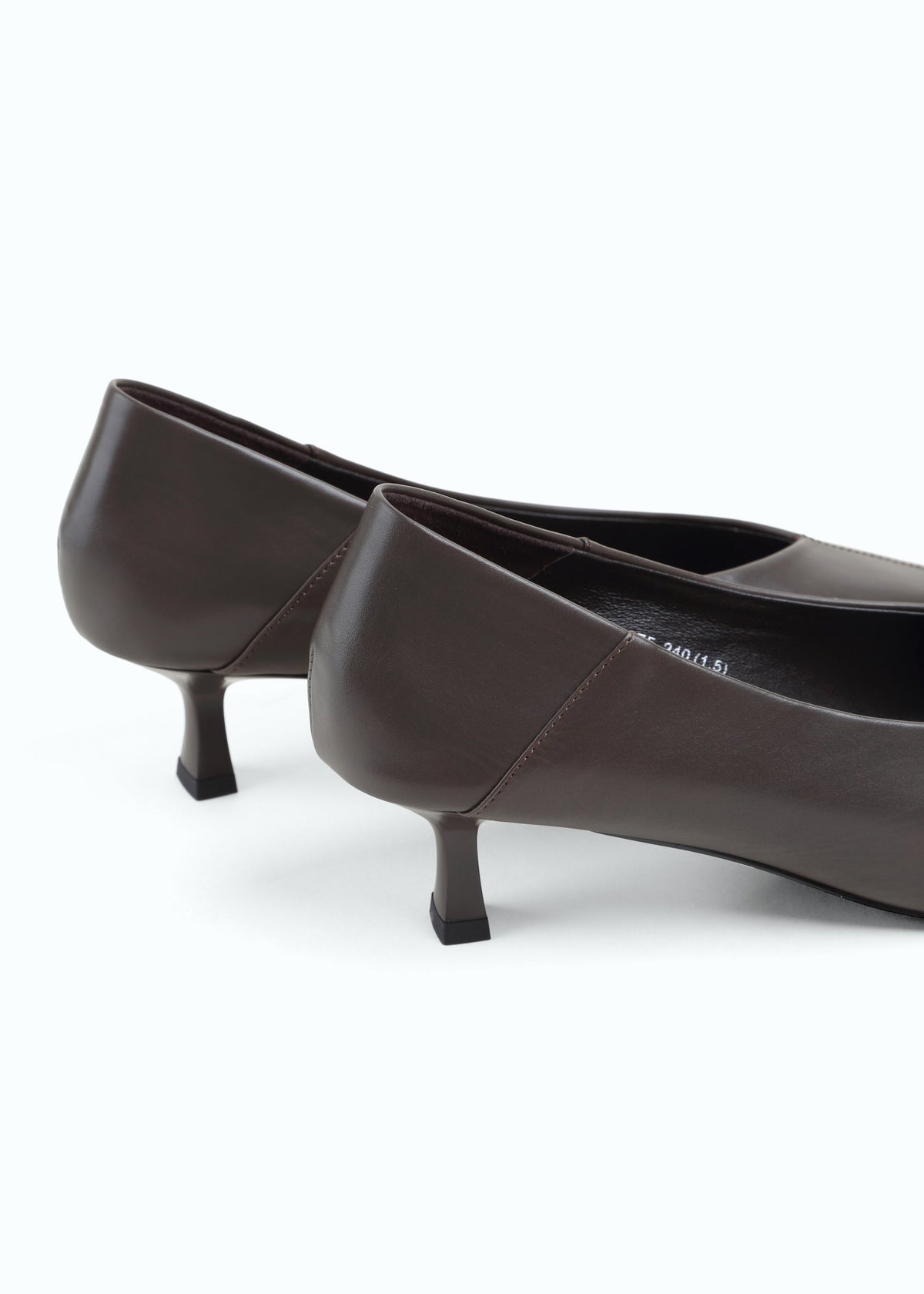 Marzara Kitten-Heel Leather Pump