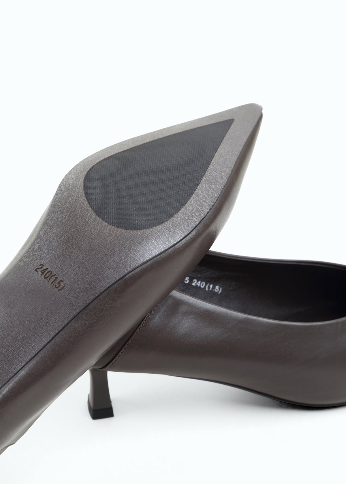 Marzara Kitten-Heel Leather Pump