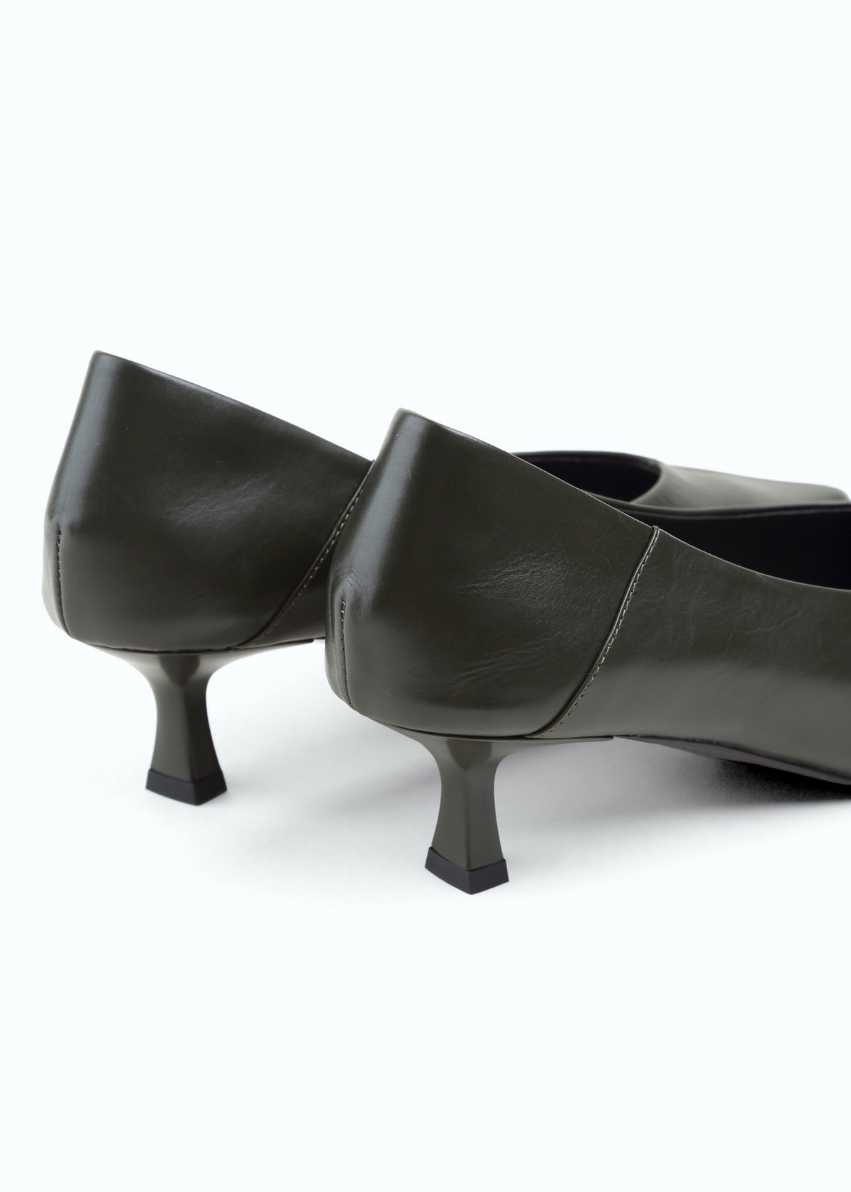 Marzara Kitten-Heel Leather Pump