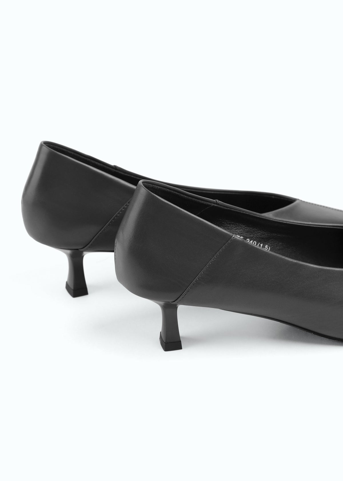 Marzara Kitten-Heel Leather Pump