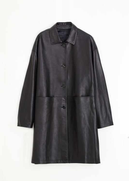 Selciana Leather Coat
