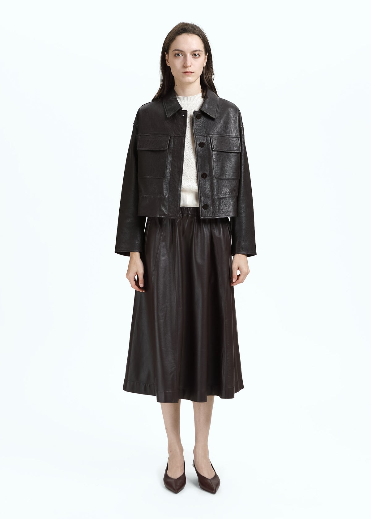 Ravena Leather Skirt