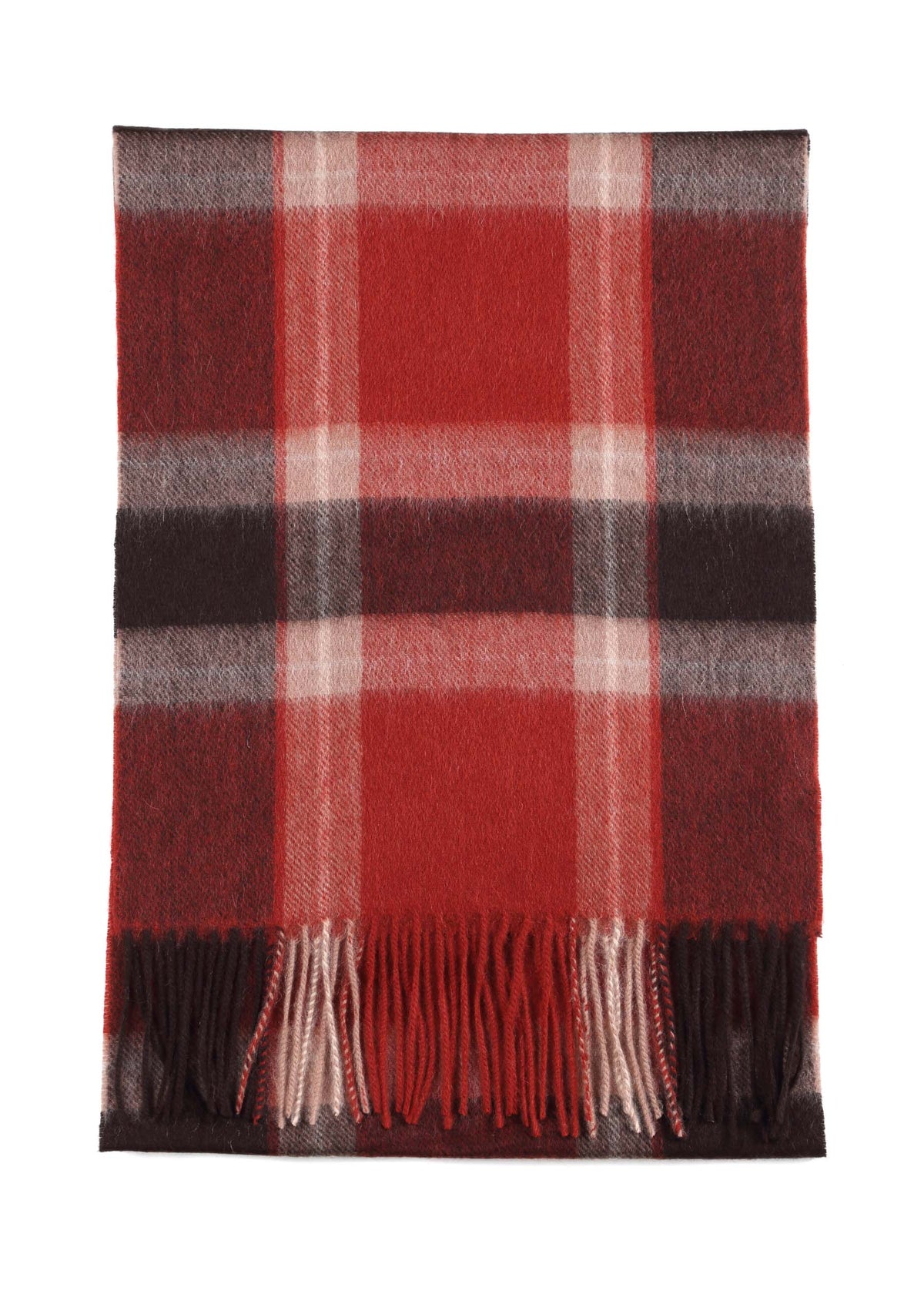 Rubino Checked Shawl