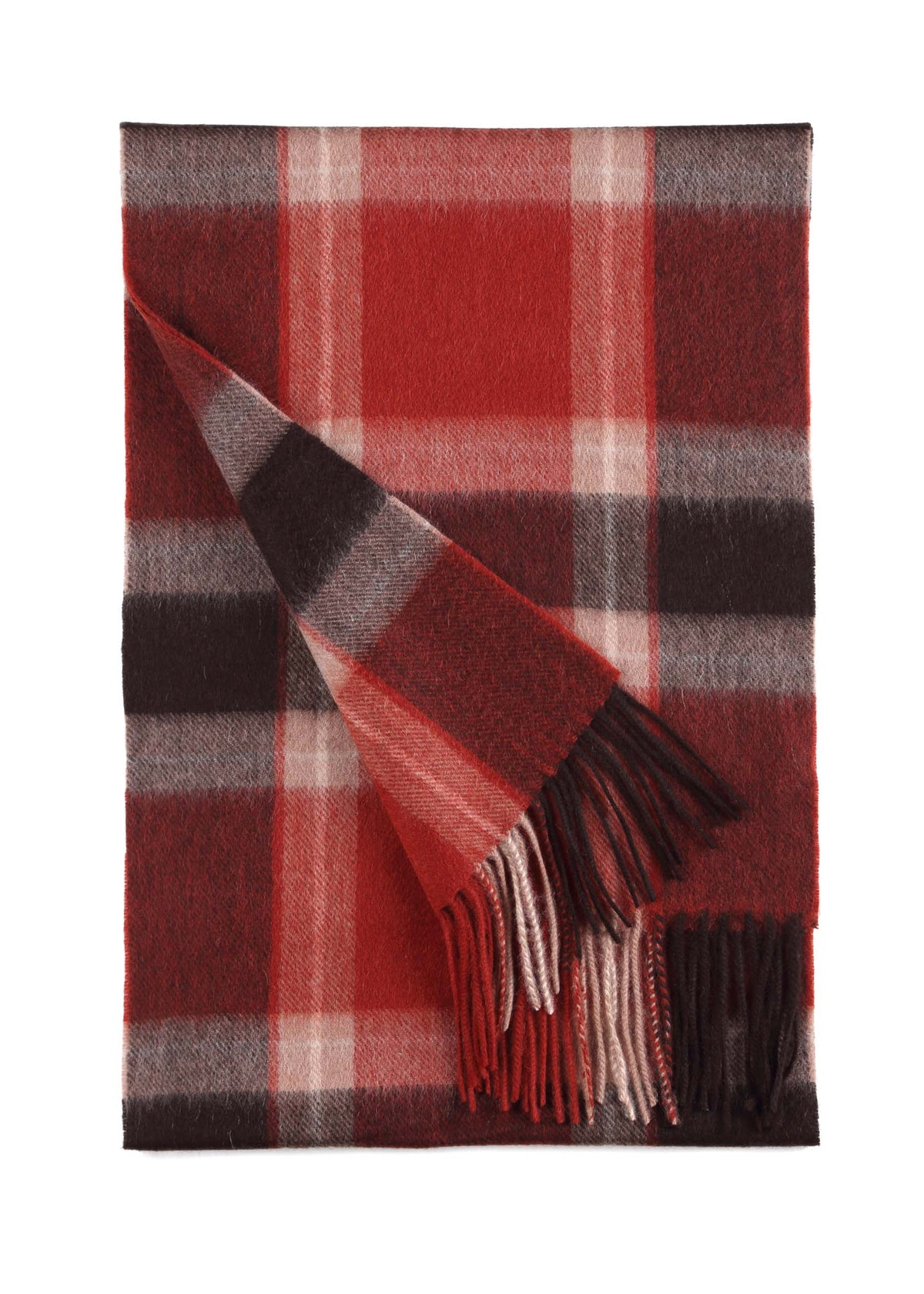 Rubino Checked Shawl