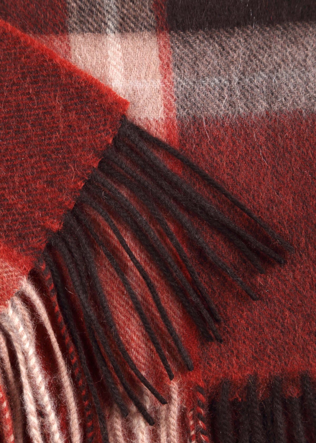 Rubino Checked Shawl