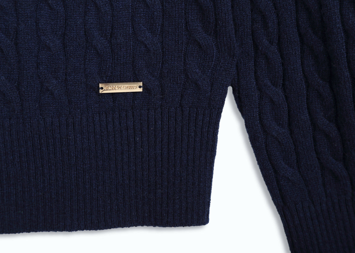 Ricamo Cable Knit Jumper