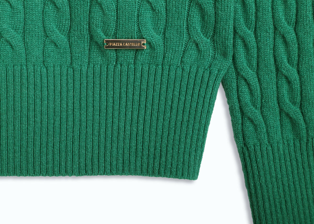 Ricamo Cable Knit Jumper