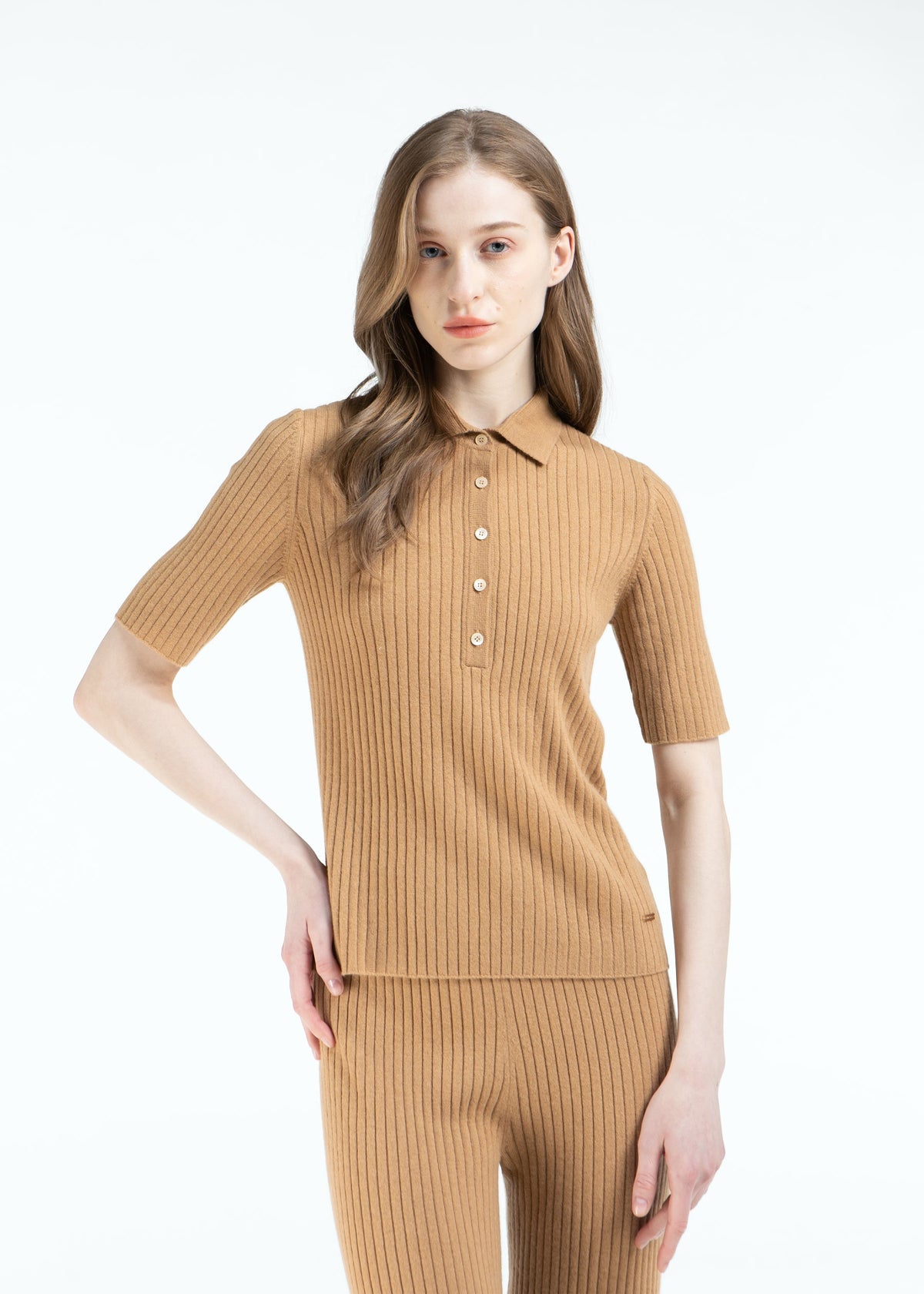 Cenere Polo Top