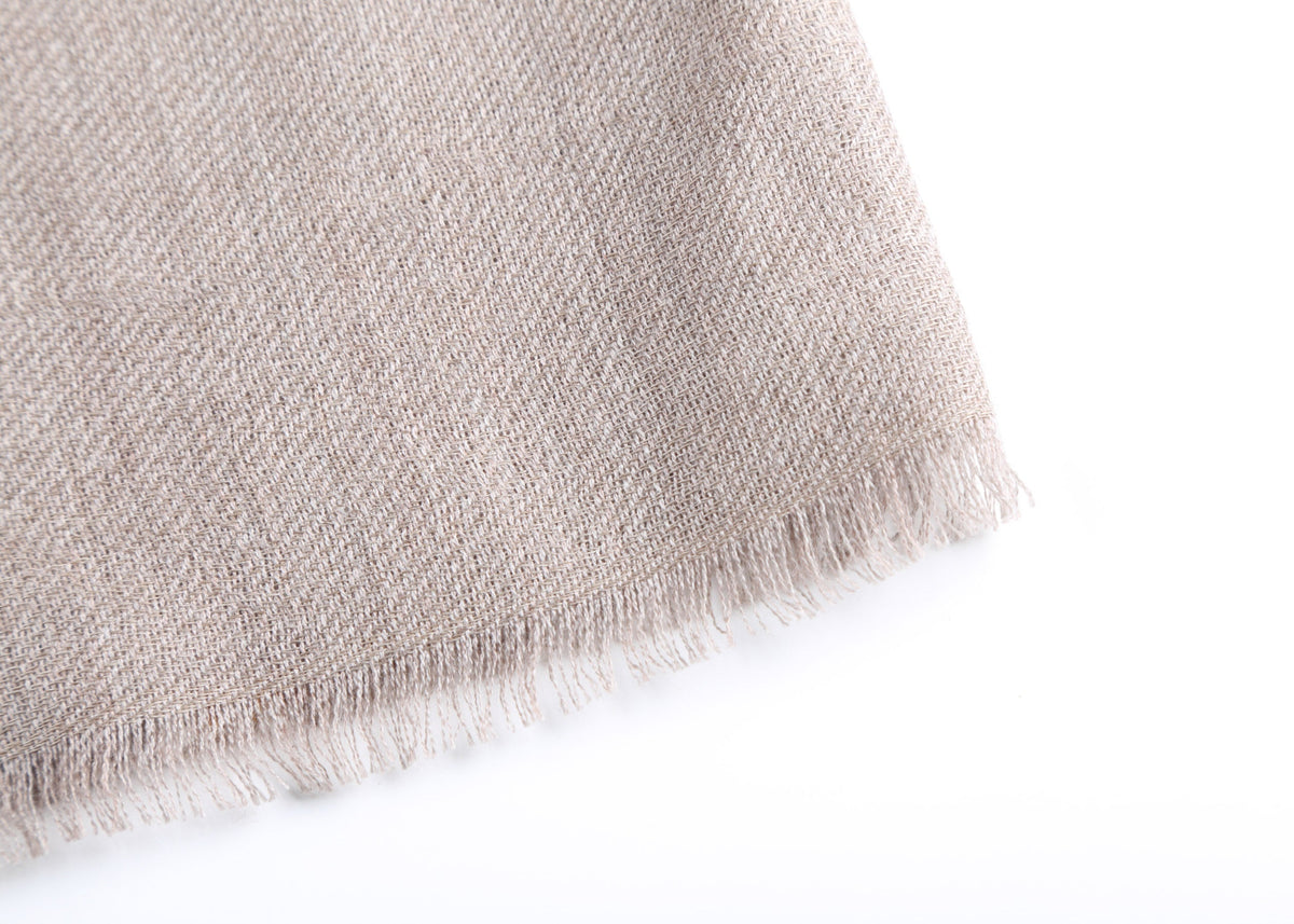 Ombra Cashmere Scarf with Stripes