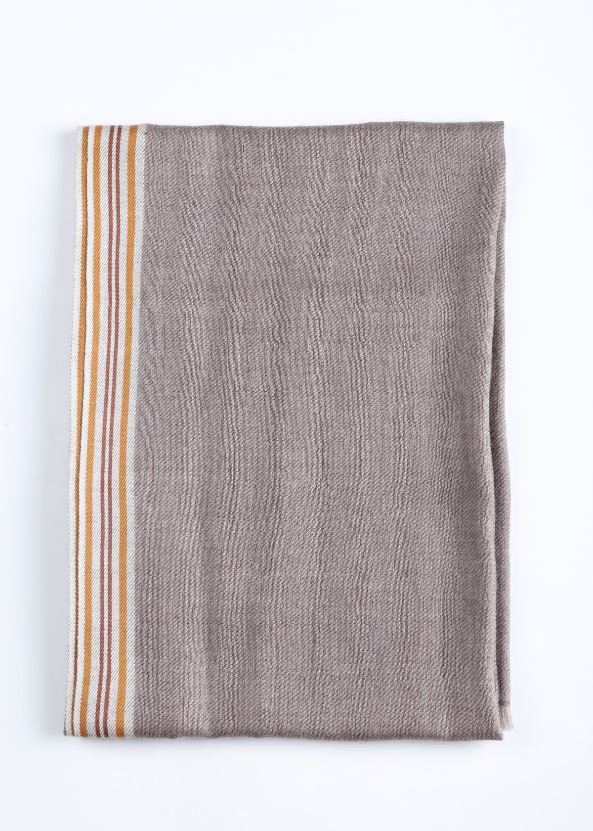 Ombra Cashmere Scarf with Stripes