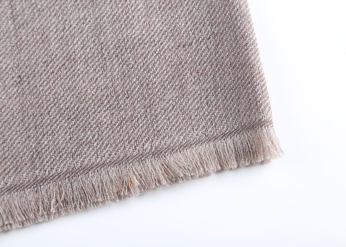Ombra Cashmere Scarf with Stripes