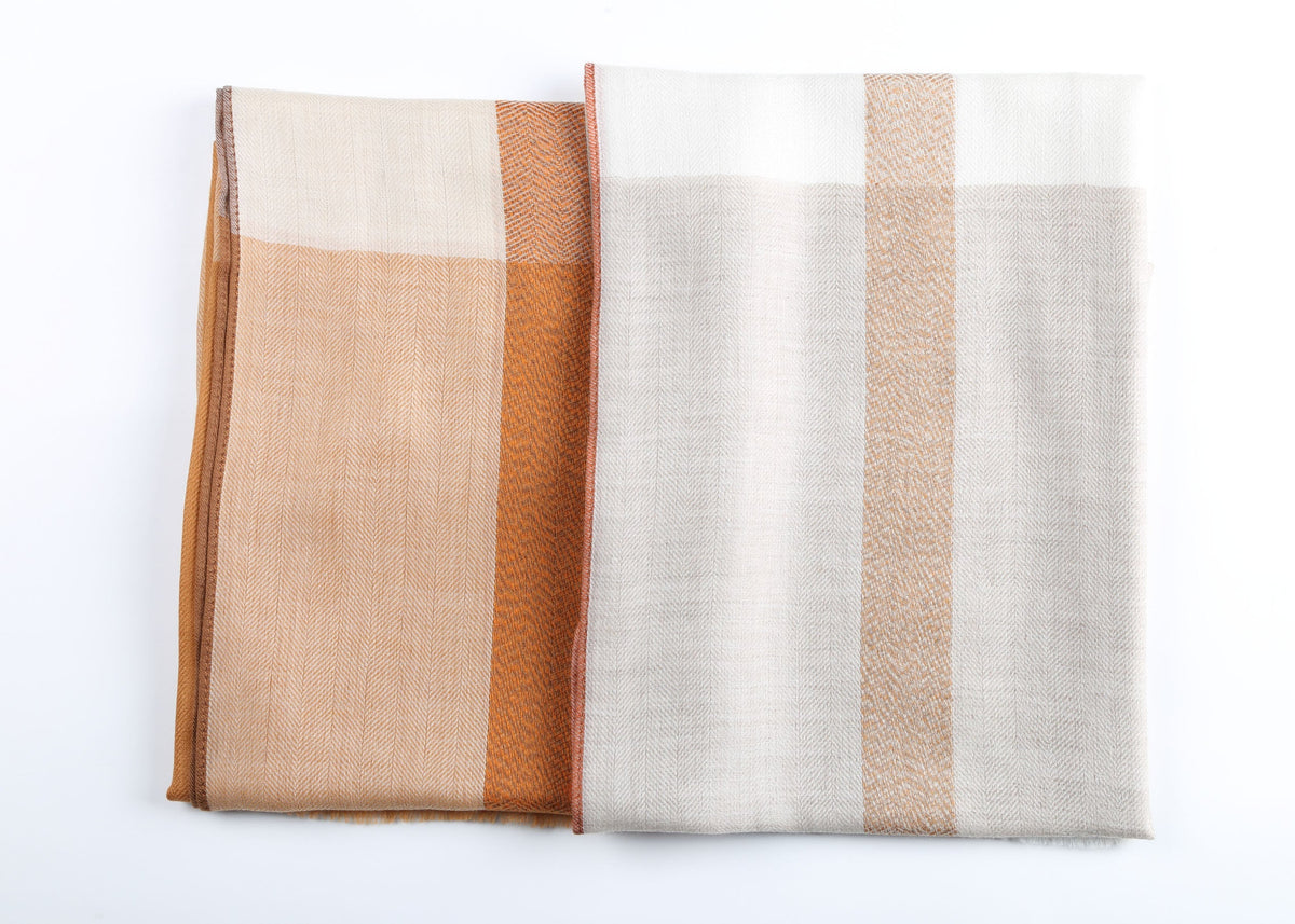 Toscana Plaid Cashmere Shawl
