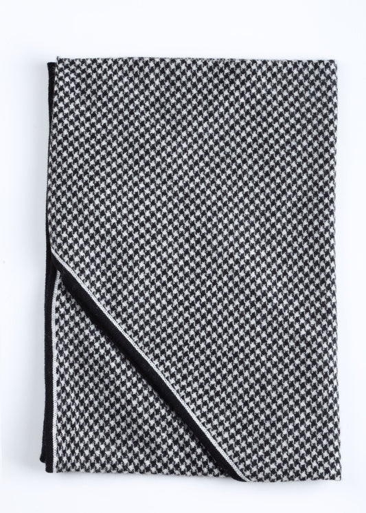 Checked Cashmere Foulard