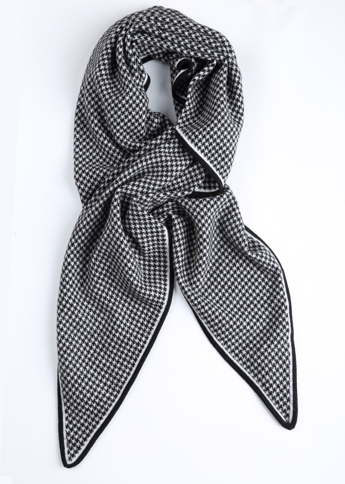 Checked Cashmere Foulard
