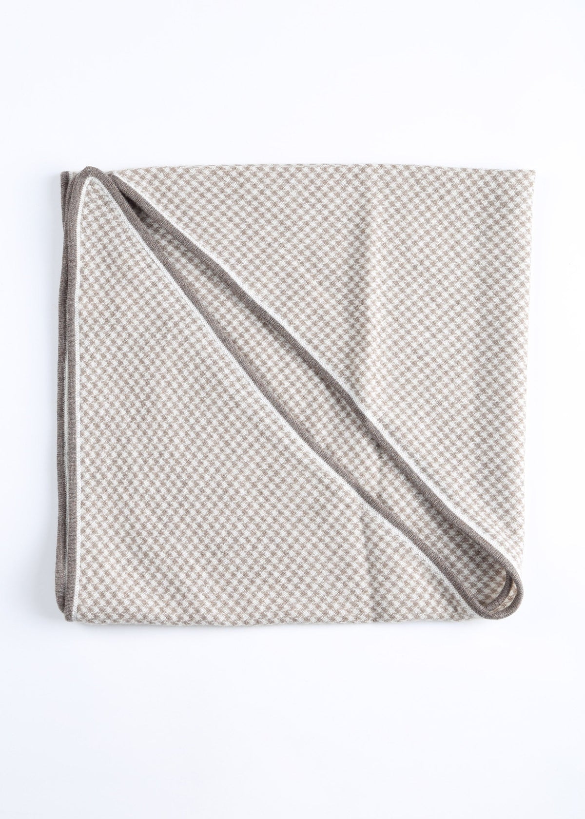 Checked Cashmere Foulard