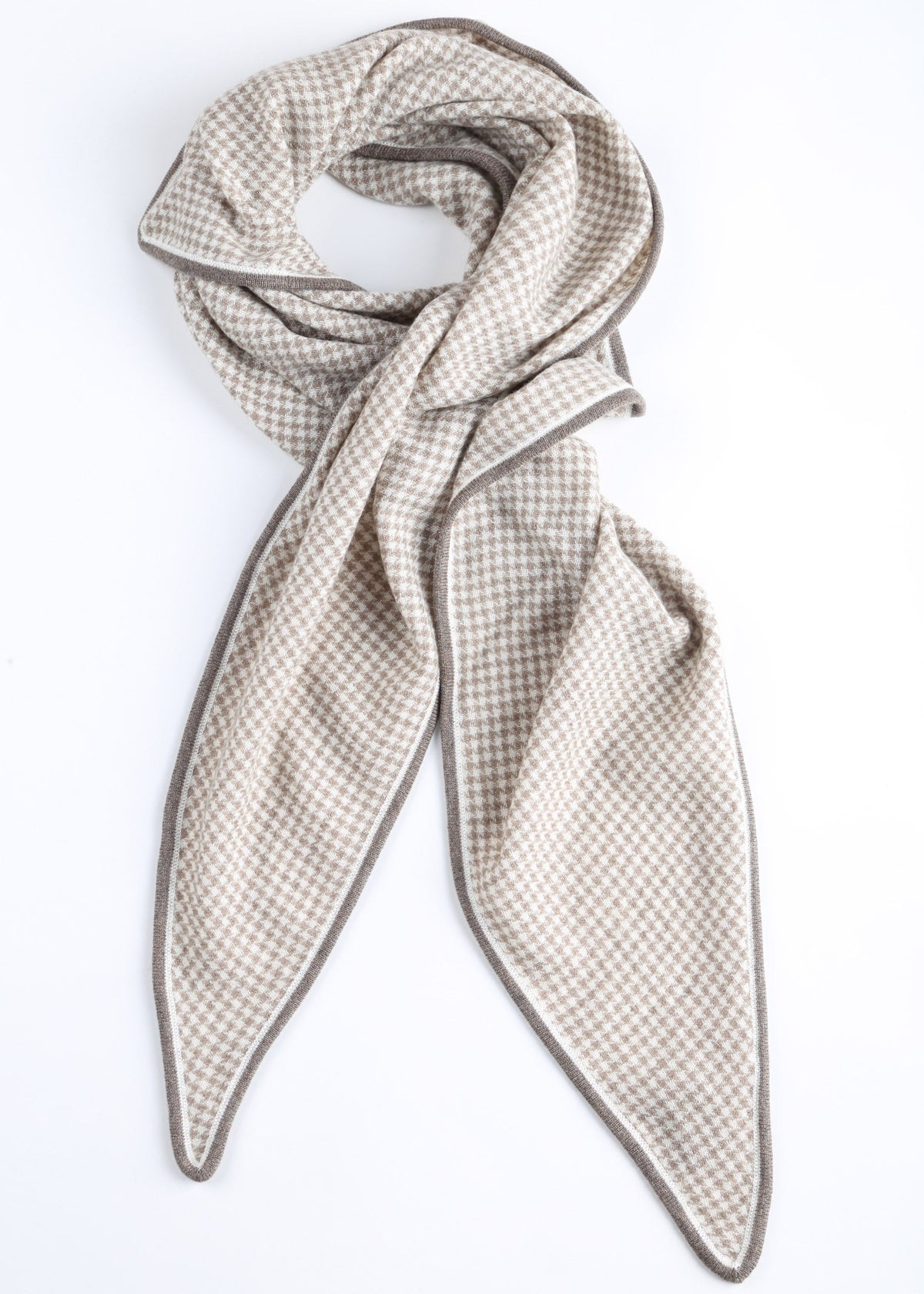 Checked Cashmere Foulard