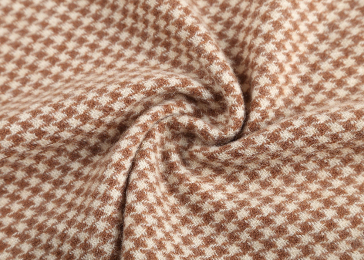 Checked Cashmere Foulard