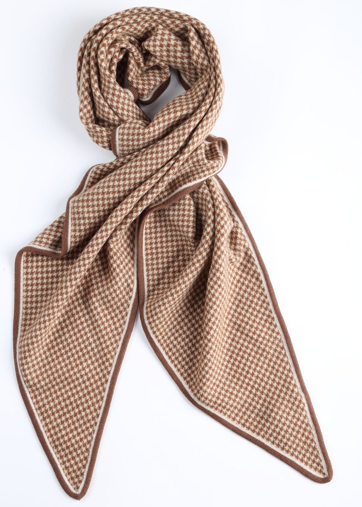 Checked Cashmere Foulard