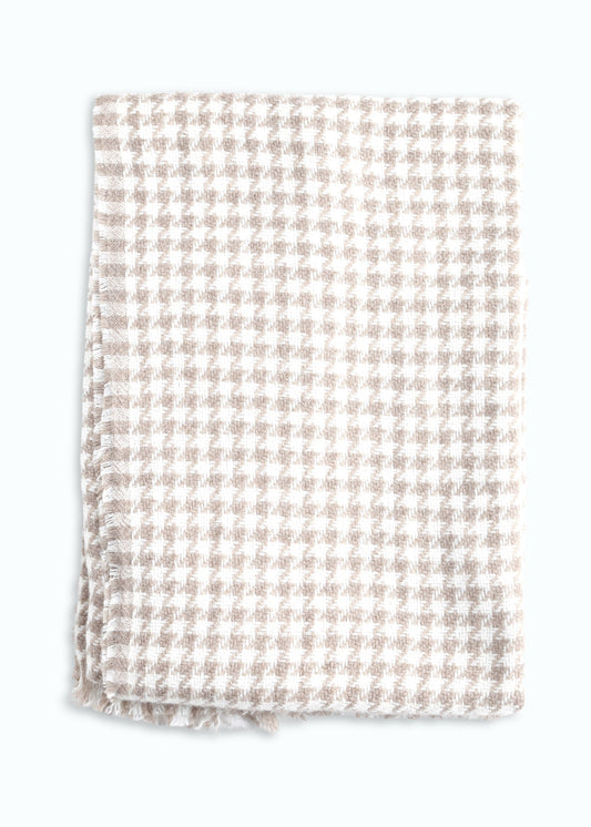 Allegra Houndstooth Shawl