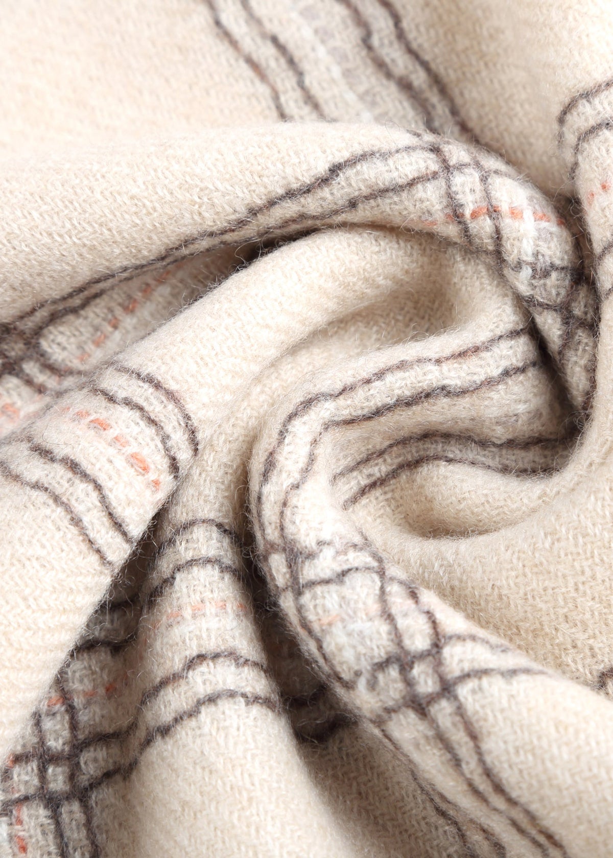 Valle Plaid Cashmere Shawl