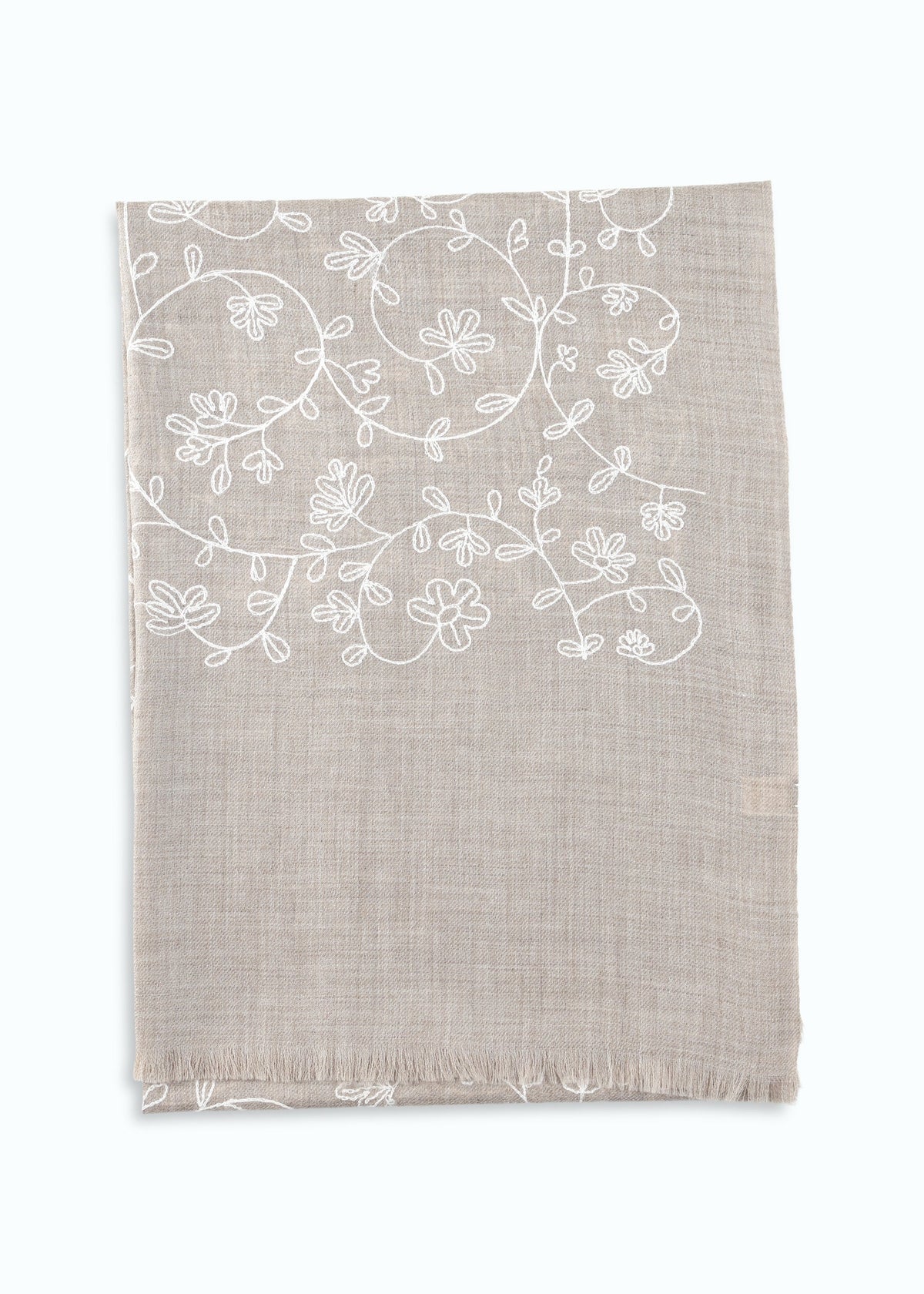 Sertella Hand-Embroidered Shawl