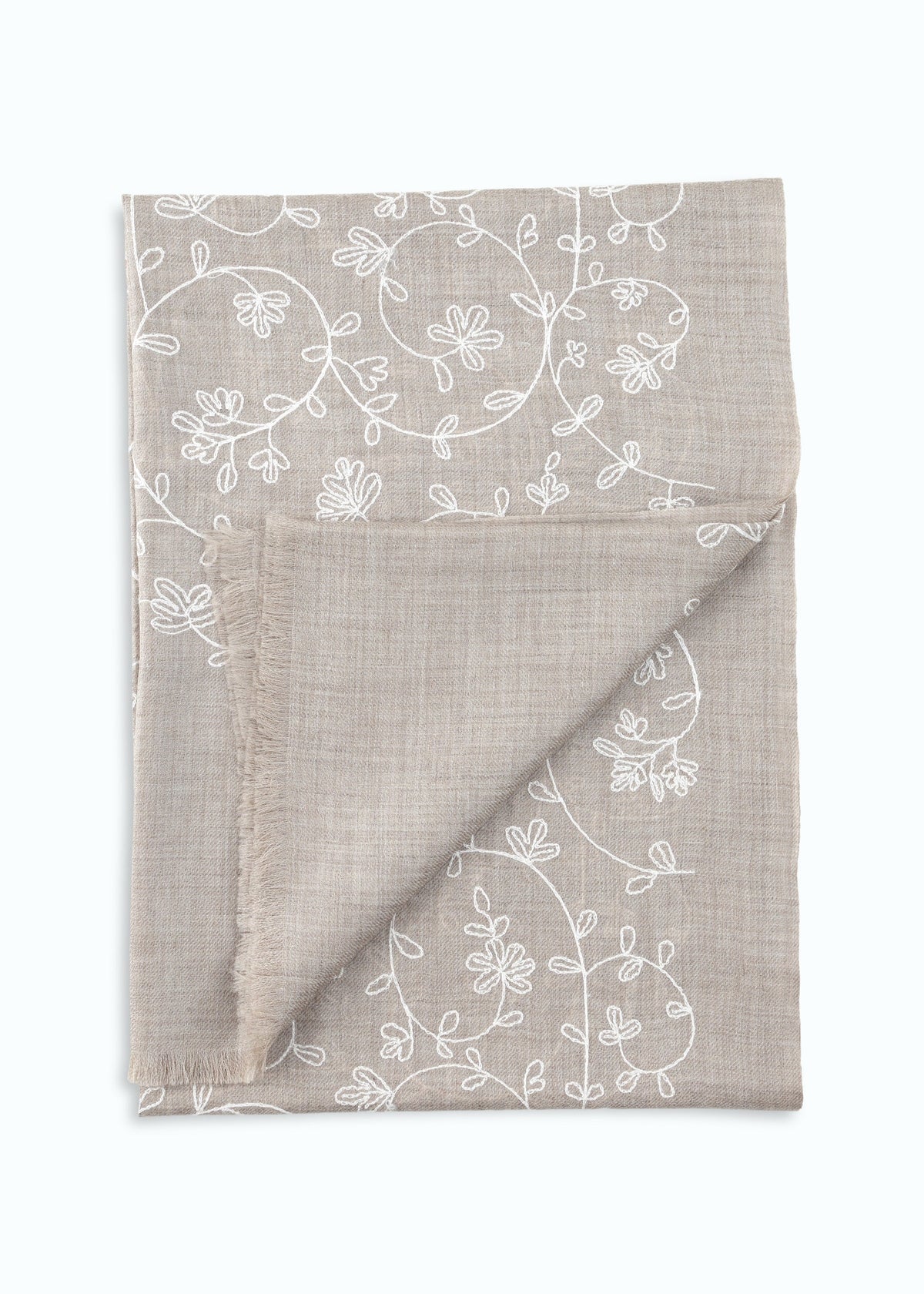 Sertella Hand-Embroidered Shawl