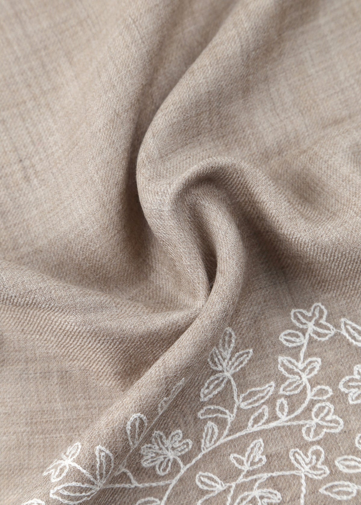 Ricciola Hand-Embroidered Shawl