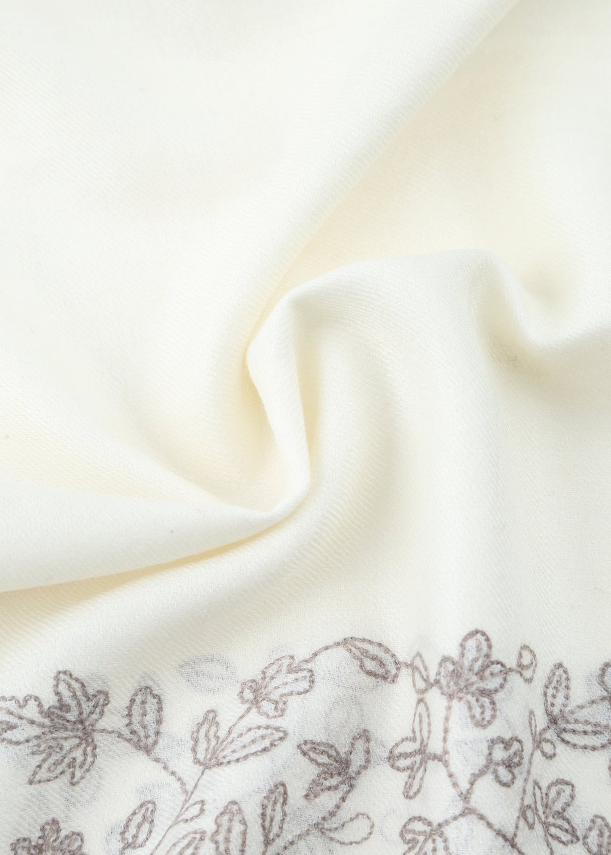 Ricciola Hand-Embroidered Shawl