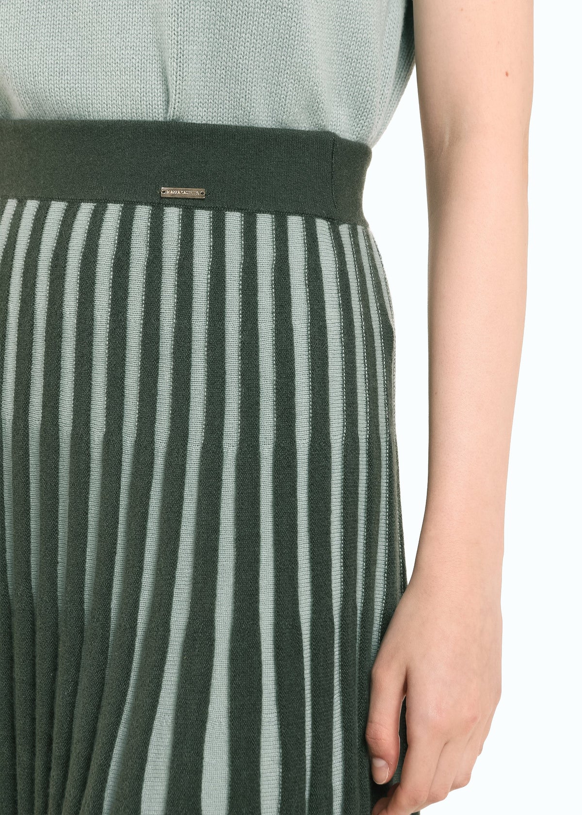 Two-Tone Maxi Skirt
