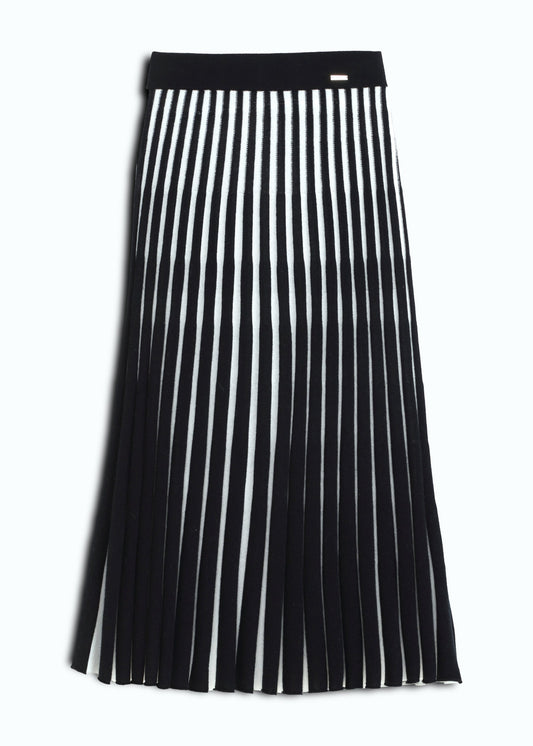 Two-Tone Maxi Skirt