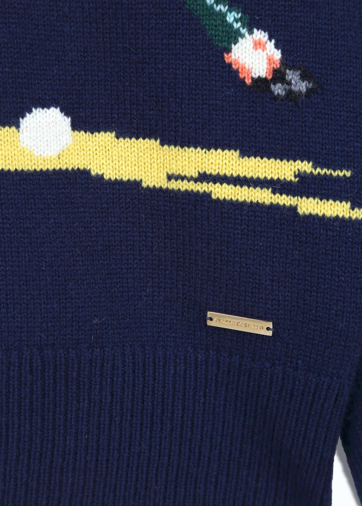 Giostra Men's Polo Intarsia Jumper
