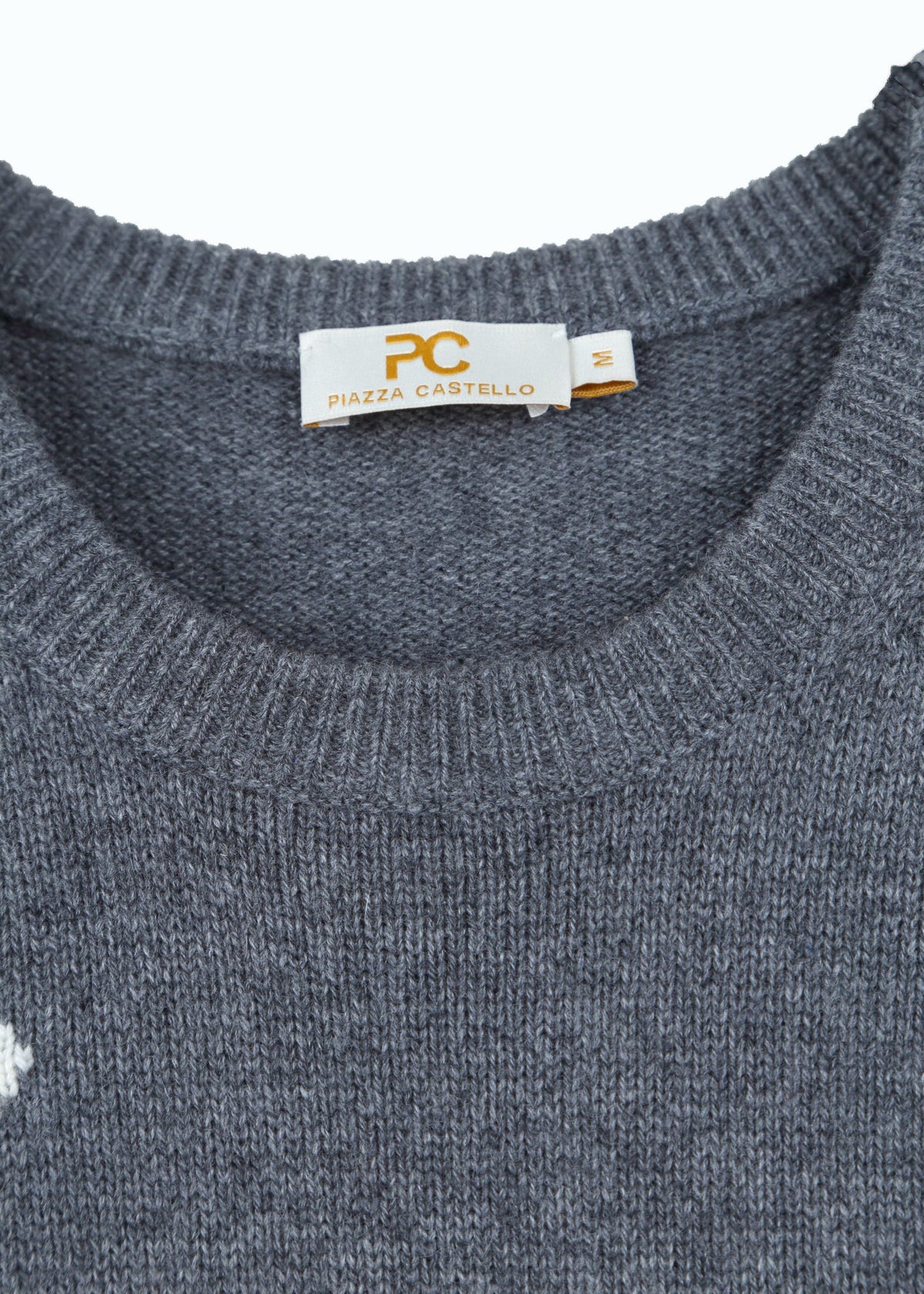 Cavallino Men's Polo Intarsia Jumper