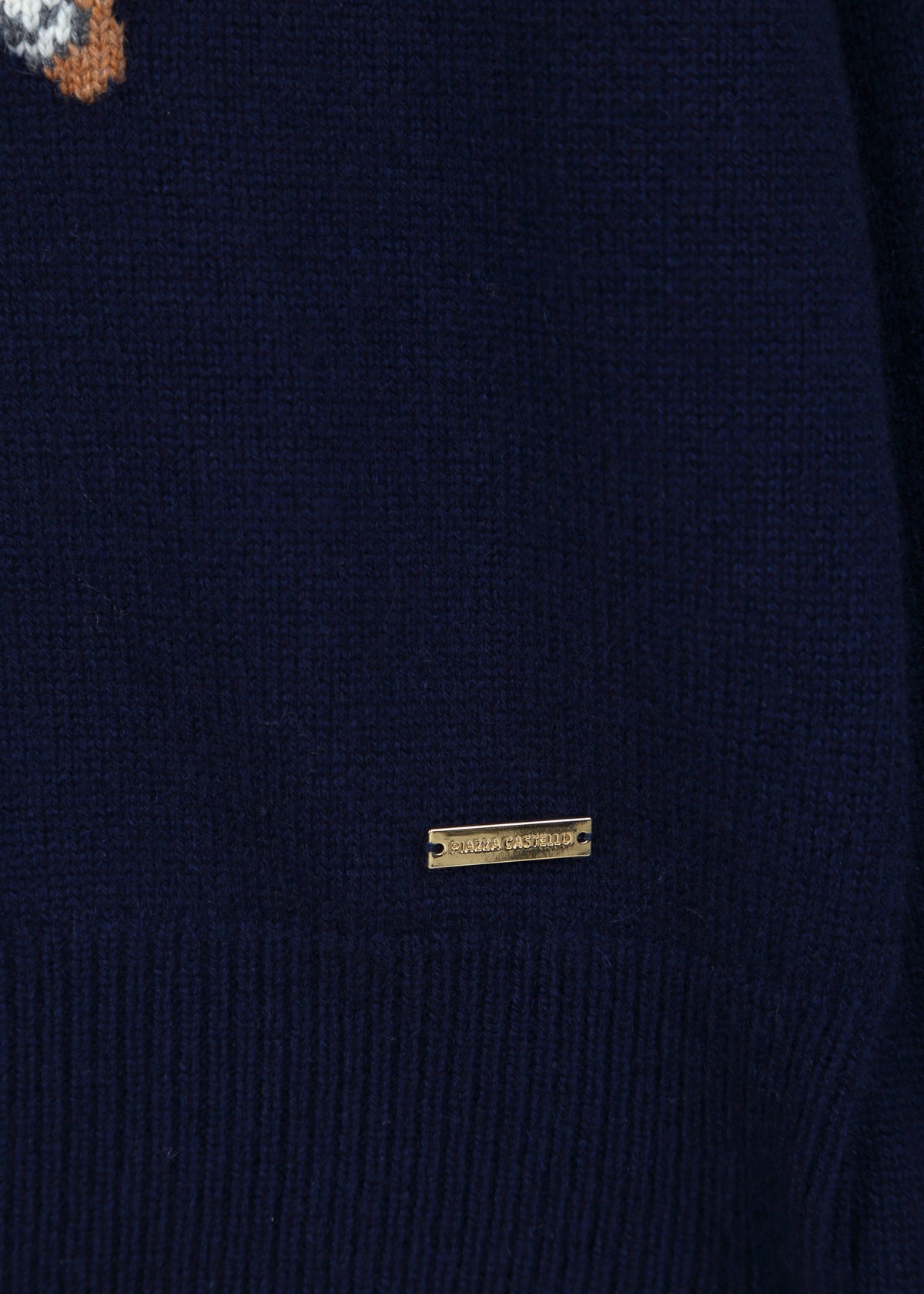 Cavallino Men's Polo Intarsia Jumper