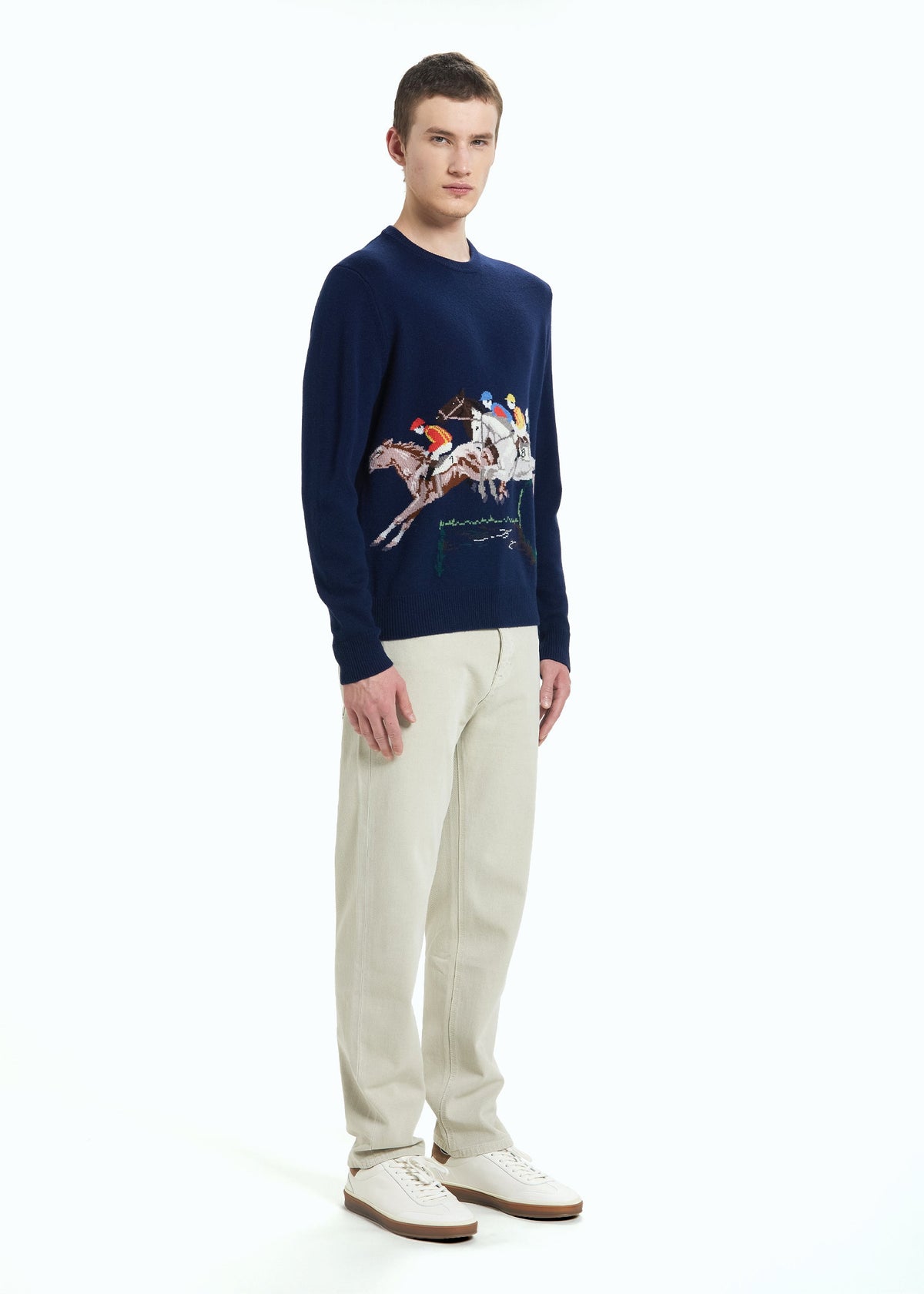 Bravura Men's Intarsia Jumper
