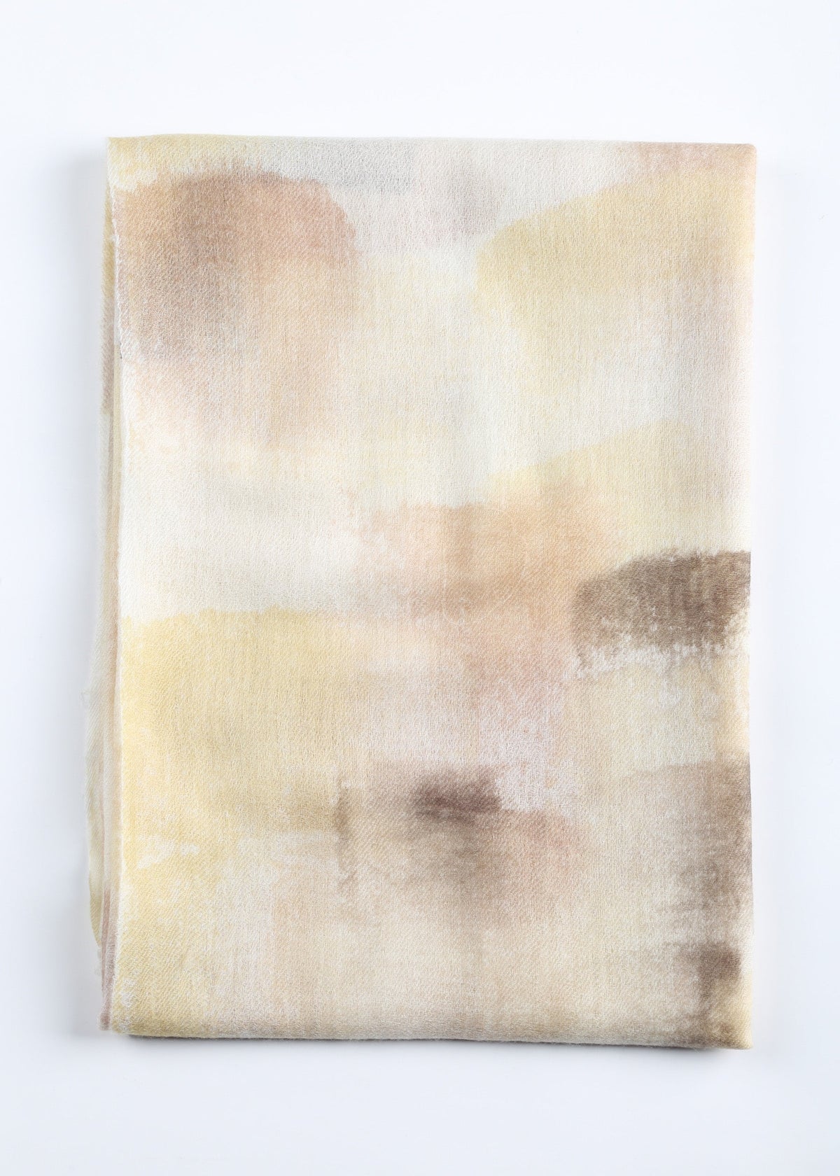 Nuvola Cashmere Shawl with Hand Drawn Print